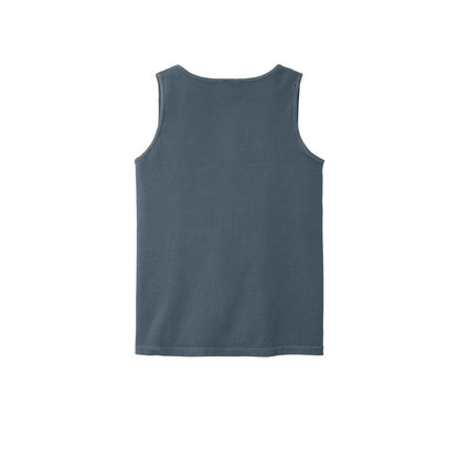 COMFORT COLORS Heavyweight Ring Spun Tank Top — Denim (Back)