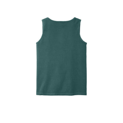 COMFORT COLORS Heavyweight Ring Spun Tank Top — Blue Spruce (Back)