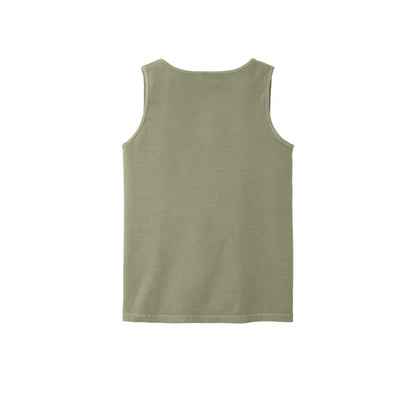 COMFORT COLORS Heavyweight Ring Spun Tank Top — Sandstone (Back)