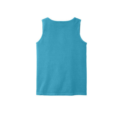 COMFORT COLORS Heavyweight Ring Spun Tank Top — Sapphire (Back)