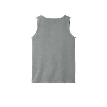 COMFORT COLORS Heavyweight Ring Spun Tank Top — Granite (Back)