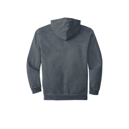 COMFORT COLORS Garment Dyed Hooded Sweatshirt — Denim (Back)
