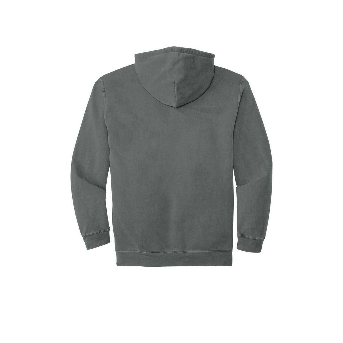 COMFORT COLORS Garment Dyed Hooded Sweatshirt — Grey (Back)