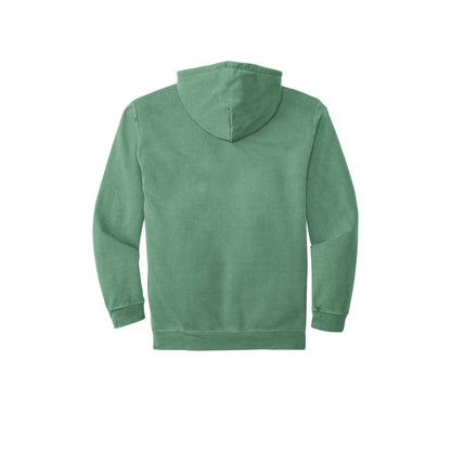 COMFORT COLORS Garment Dyed Hooded Sweatshirt — Light Green (Back)