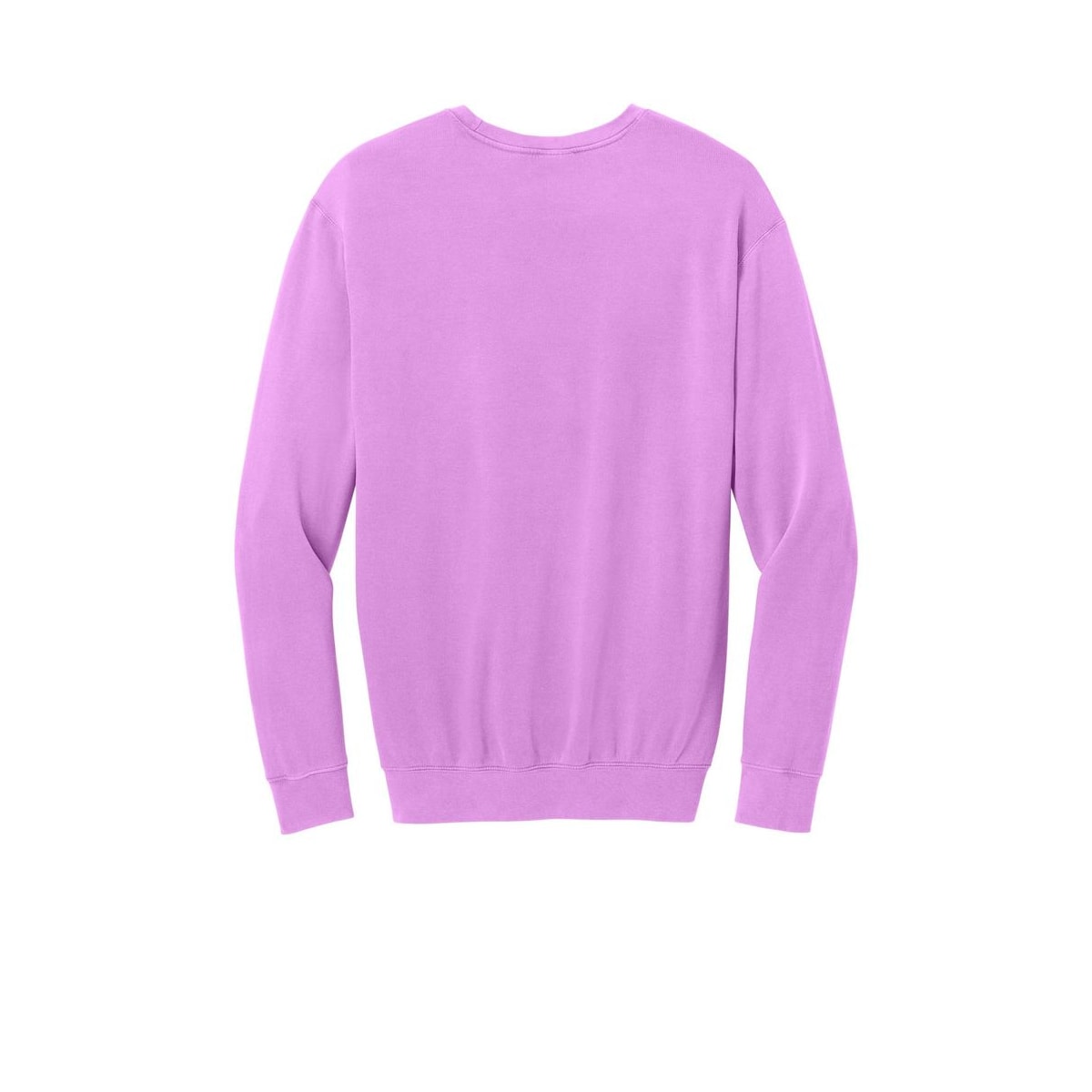 Comfort Colors Lightweight Crewneck Sweatshirt — Neon Violet (Back)