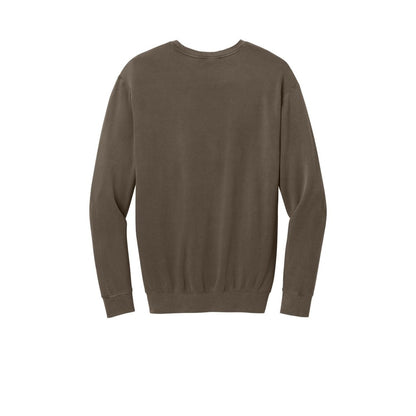 Comfort Colors Lightweight Crewneck Sweatshirt — Espresso (Back)