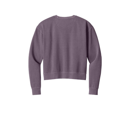 Comfort Colors Women's Mid-Length Crewneck Sweatshirt — Dusk (Back)
