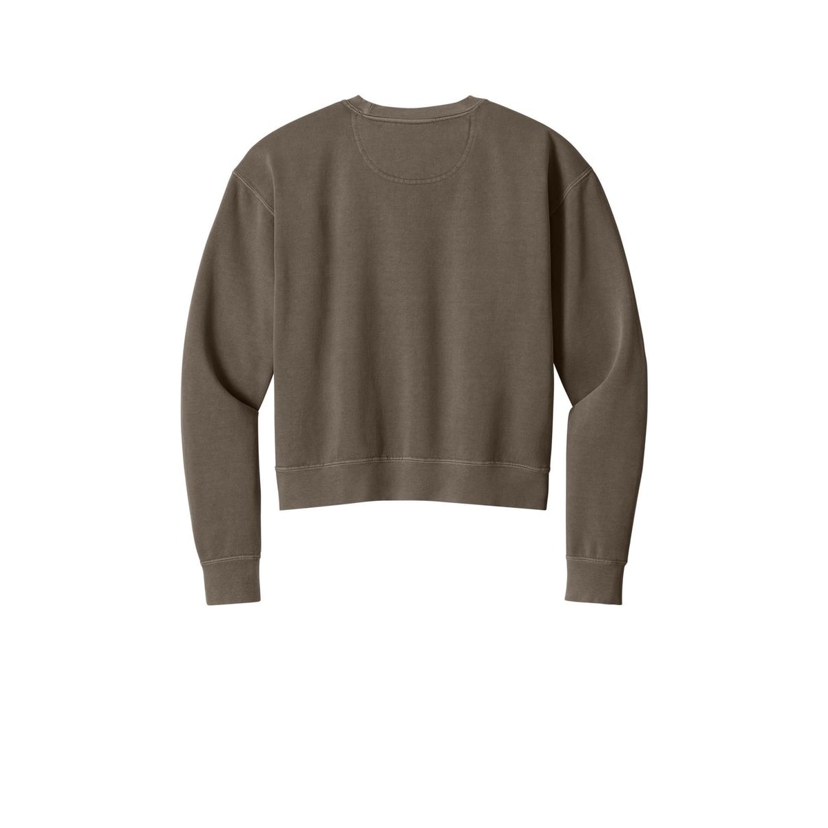 Comfort Colors Women's Mid-Length Crewneck Sweatshirt — Espresso (Back)