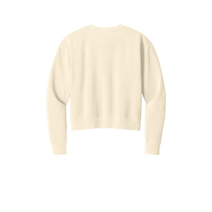 Comfort Colors Women's Mid-Length Crewneck Sweatshirt — Ivory (Back)