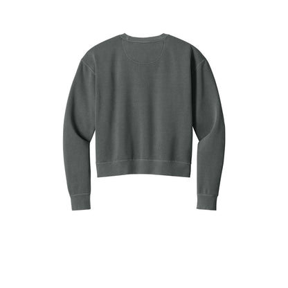 Comfort Colors Women's Mid-Length Crewneck Sweatshirt — Pepper (Back)