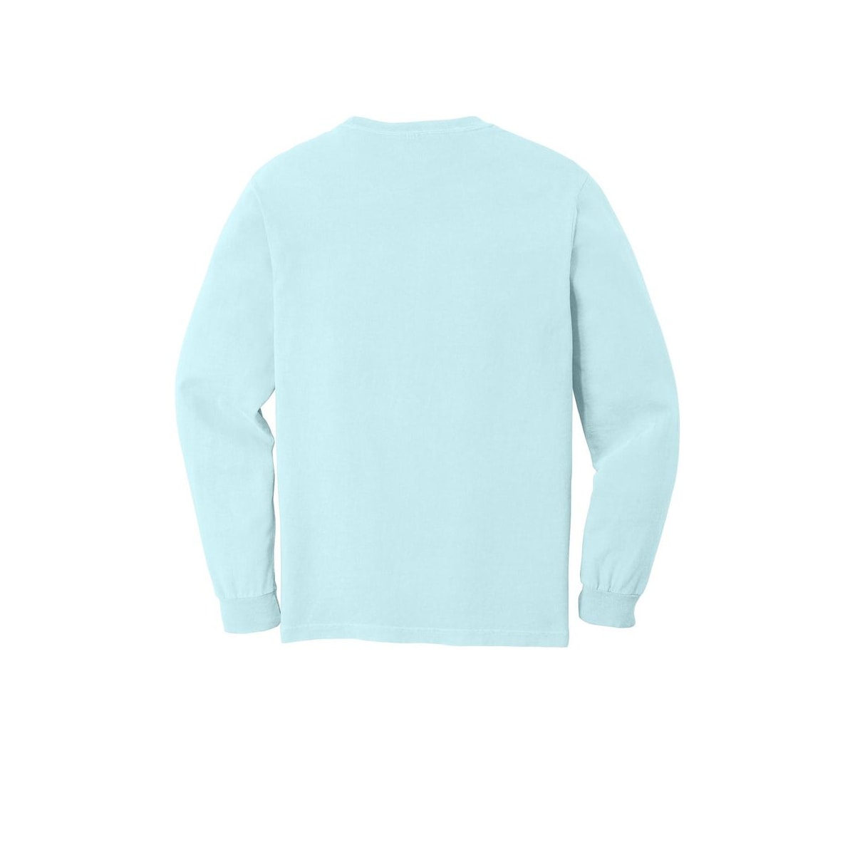 COMFORT COLORS Heavyweight Ring Spun Long Sleeve Tee — Chambray (Back)