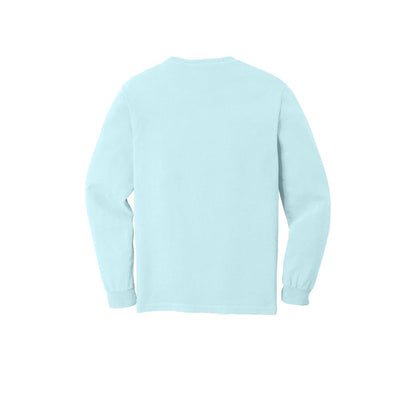 COMFORT COLORS Heavyweight Ring Spun Long Sleeve Tee — Chambray (Back)