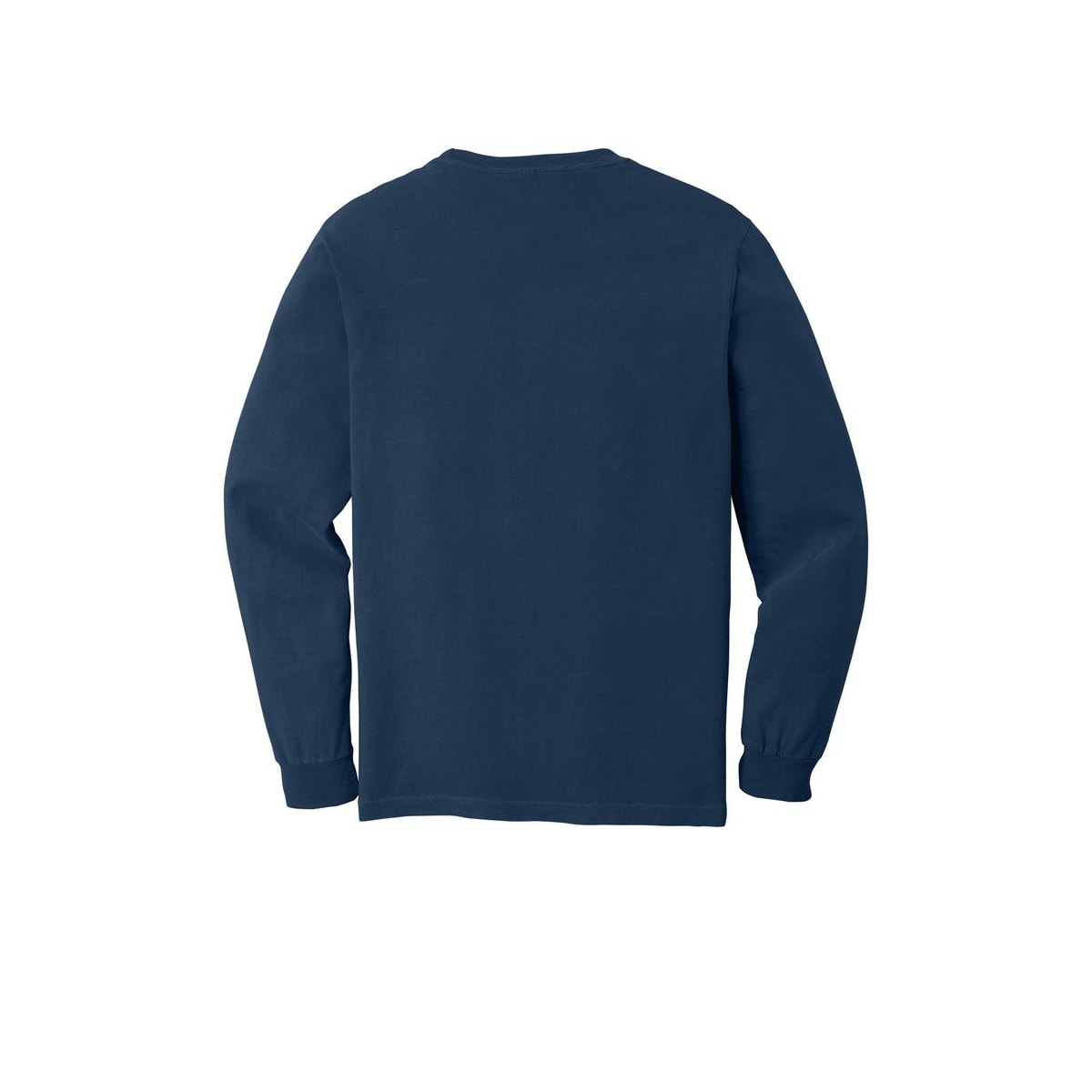 COMFORT COLORS Heavyweight Ring Spun Long Sleeve Tee — True Navy (Back)