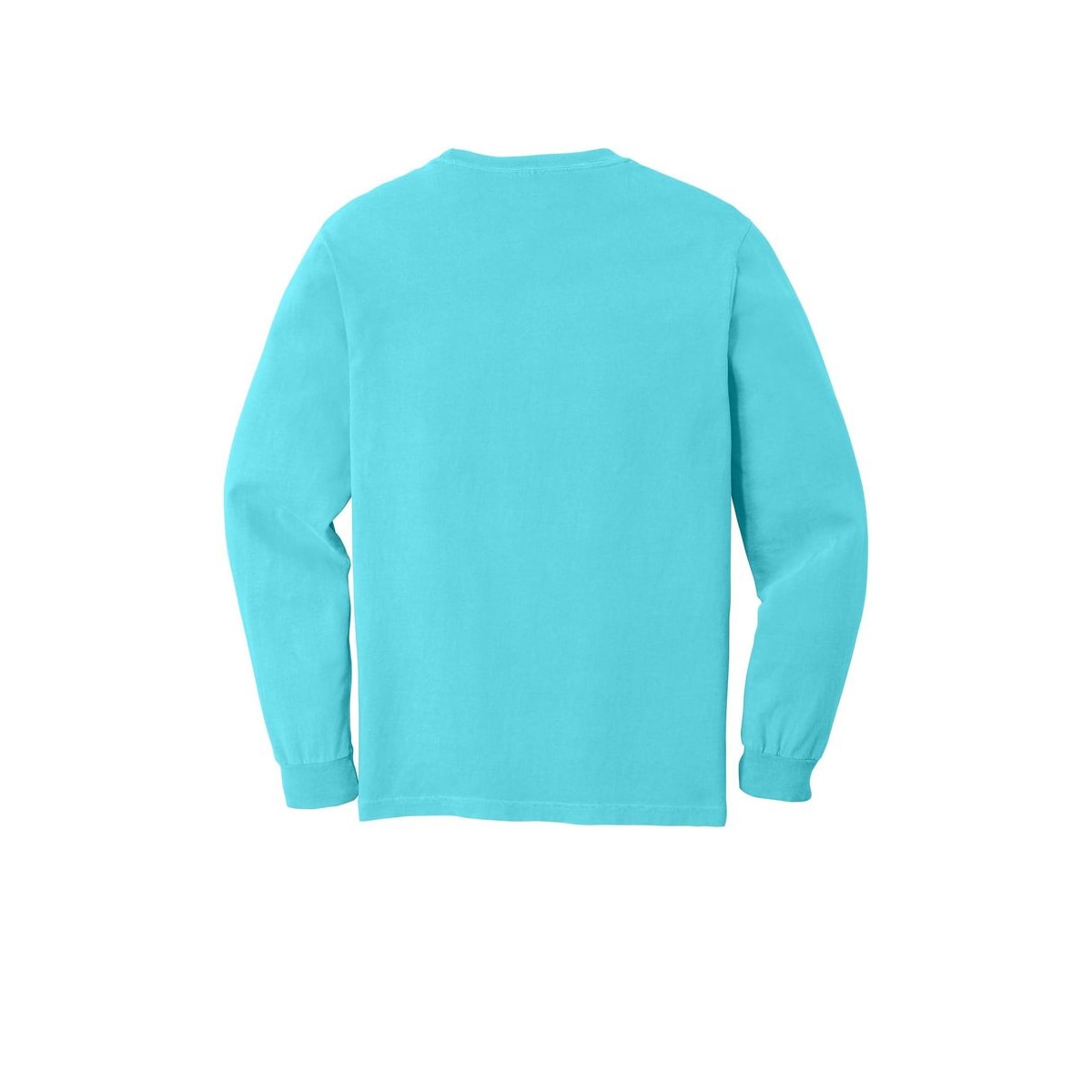 COMFORT COLORS Heavyweight Ring Spun Long Sleeve Tee — Lagoon (Back)