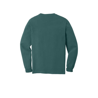 COMFORT COLORS Heavyweight Ring Spun Long Sleeve Tee — Blue Spruce (Back)