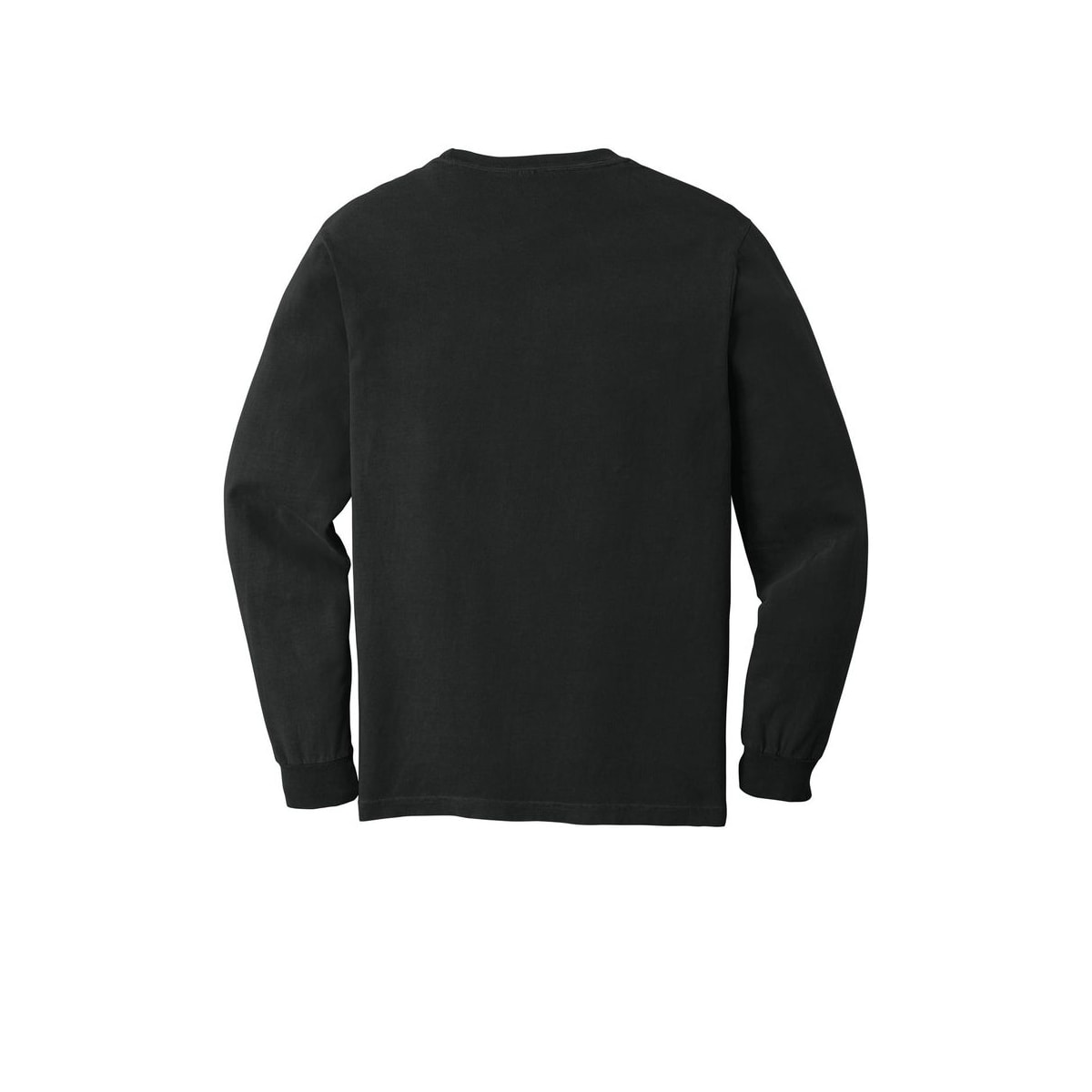 COMFORT COLORS Heavyweight Ring Spun Long Sleeve Tee — Black (Back)
