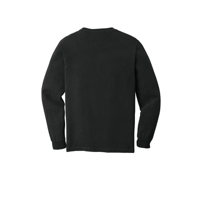 COMFORT COLORS Heavyweight Ring Spun Long Sleeve Tee — Black (Back)
