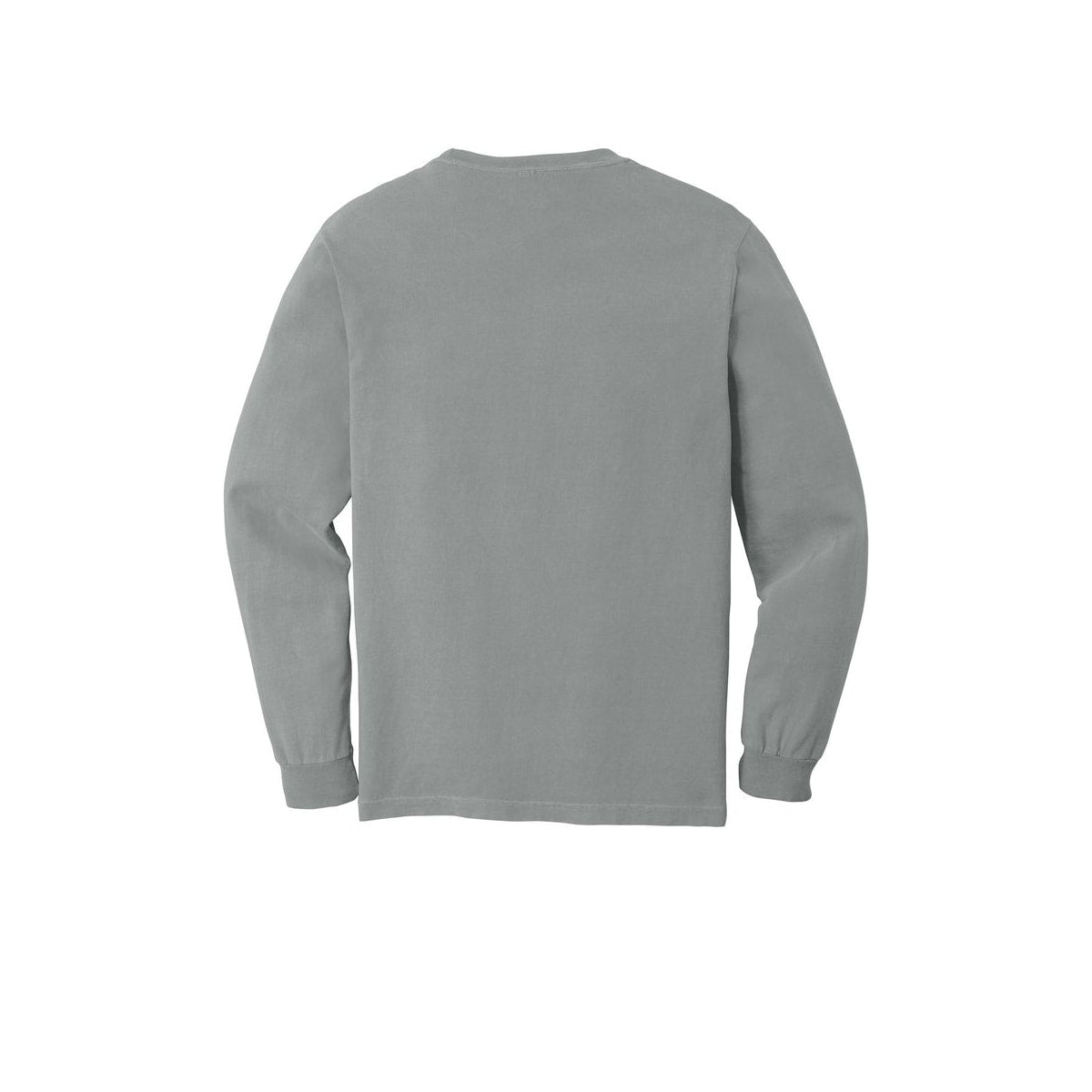 COMFORT COLORS Heavyweight Ring Spun Long Sleeve Tee — Granite (Back)