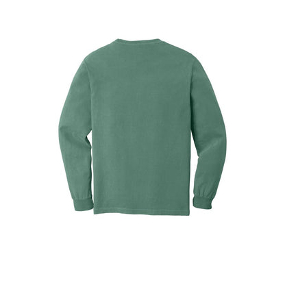 COMFORT COLORS Heavyweight Ring Spun Long Sleeve Tee — Light Green (Back)