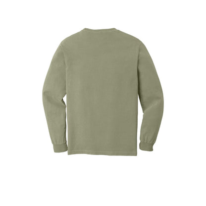 COMFORT COLORS Heavyweight Ring Spun Long Sleeve Tee — Sandstone (Back)