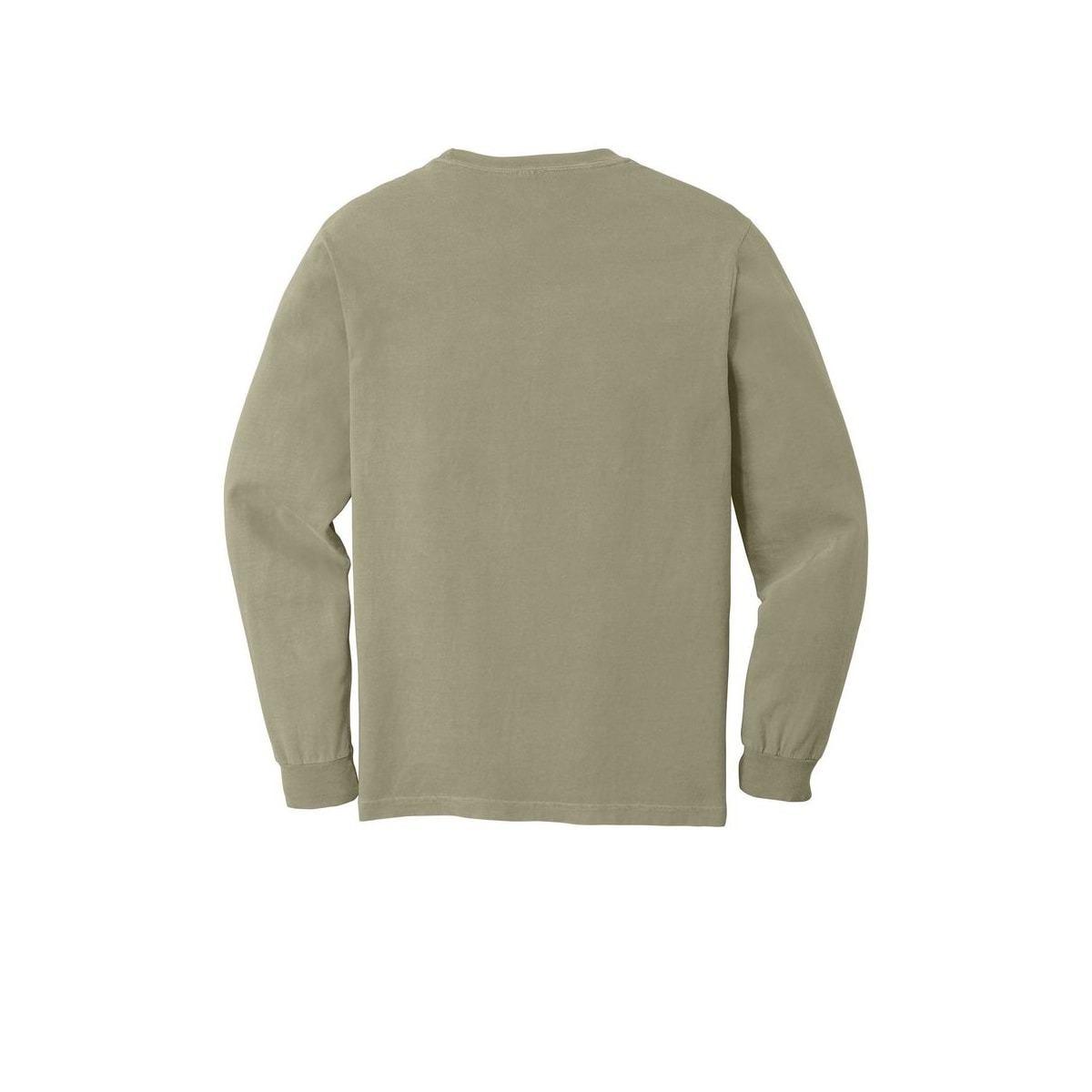 COMFORT COLORS Heavyweight Ring Spun Long Sleeve Tee — Khaki (Back)