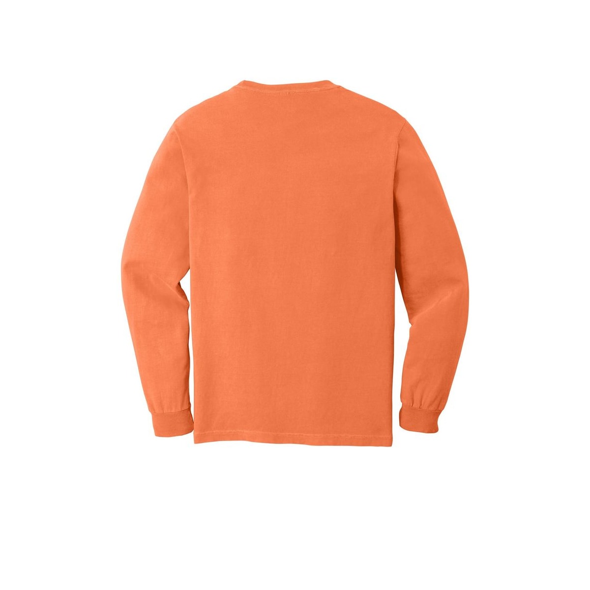 COMFORT COLORS Heavyweight Ring Spun Long Sleeve Tee — Burnt Orange (Back)