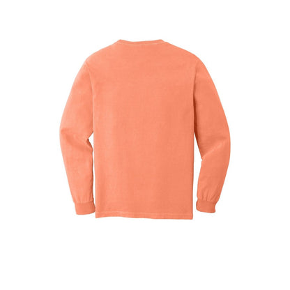 COMFORT COLORS Heavyweight Ring Spun Long Sleeve Tee — Melon (Back)