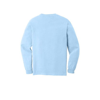 COMFORT COLORS Heavyweight Ring Spun Long Sleeve Tee — Hydrangea (Back)