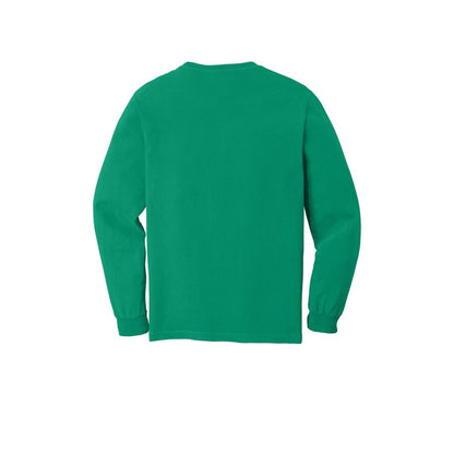 COMFORT COLORS Heavyweight Ring Spun Long Sleeve Tee — Island Green (Back)