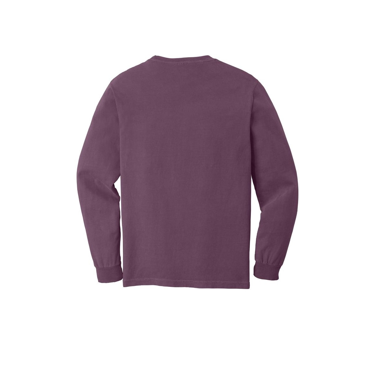 COMFORT COLORS Heavyweight Ring Spun Long Sleeve Pocket Tee — Berry (Back)