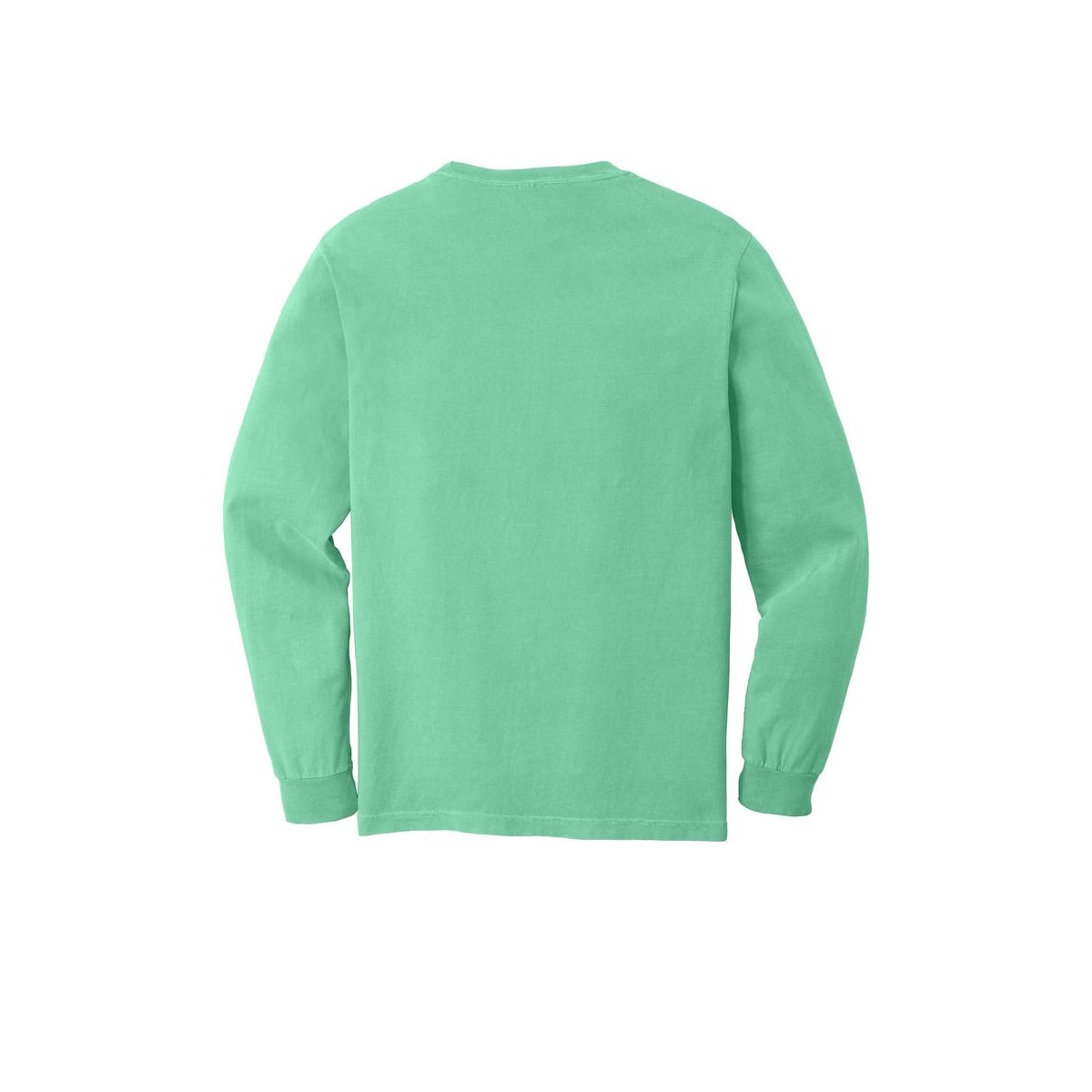 COMFORT COLORS Heavyweight Ring Spun Long Sleeve Pocket Tee — Island Reef (Back)
