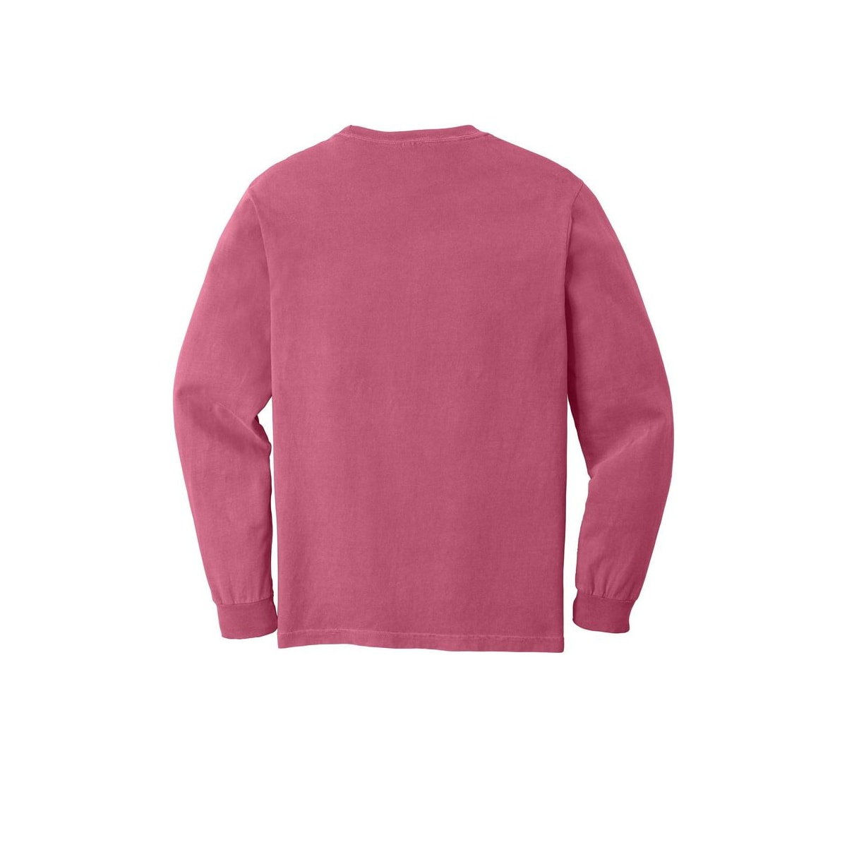 COMFORT COLORS Heavyweight Ring Spun Long Sleeve Pocket Tee — Crunchberry (Back)