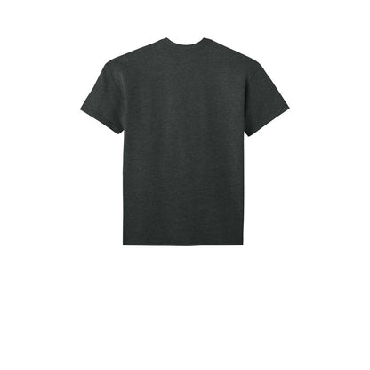 Next Level Apparel Heavyweight Tee — Heather Graphite Black (Back)