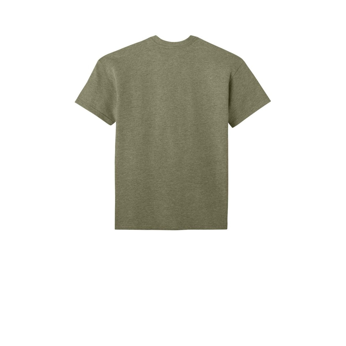 Next Level Apparel Heavyweight Tee — Heather Light Olive (Back)