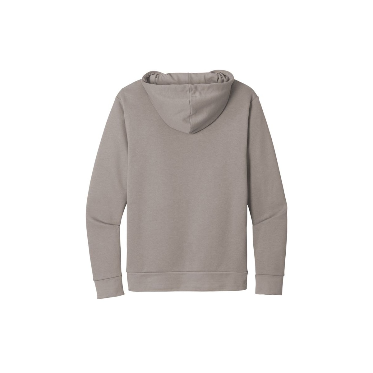 Next Level Apparel Adult Santa Barbara Pullover Hoodie — Lead/ Light Gray (Back)