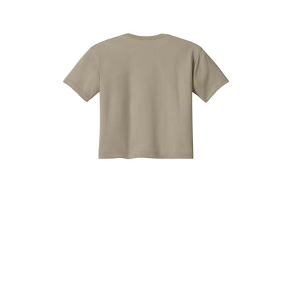 Next Level Apparel Women's Ideal Crop Top — Tan (Back)