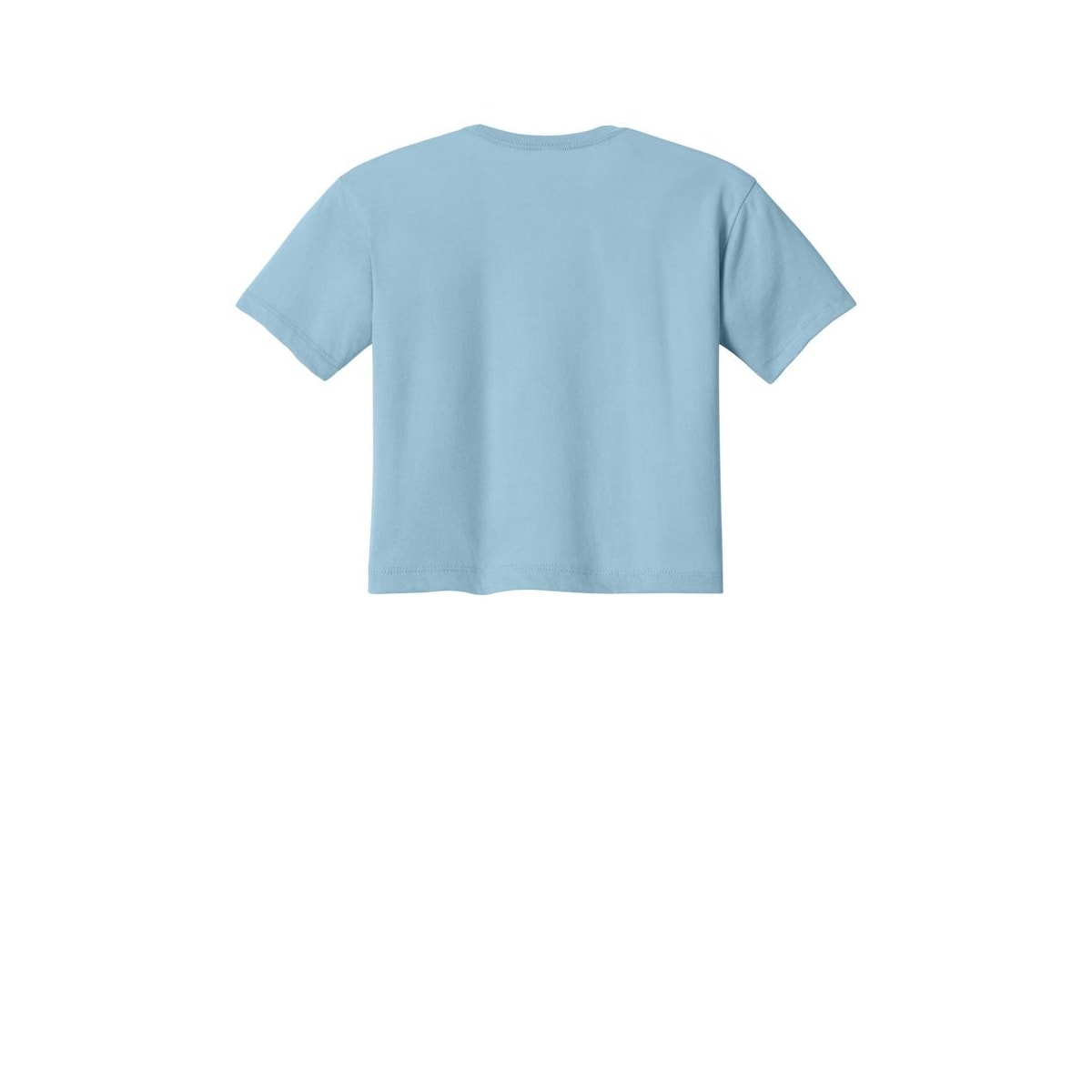 Next Level Apparel Women's Ideal Crop Top — Stonewash Denim (Back)