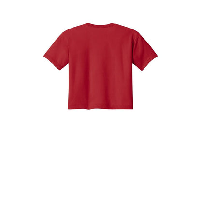 Next Level Apparel Women's Ideal Crop Top — Red (Back)