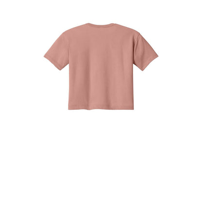 Next Level Apparel Women's Ideal Crop Top — Desert Pink (Back)