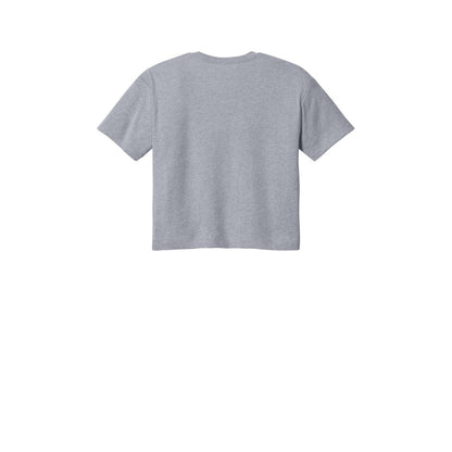 Next Level Apparel Women's Ideal Crop Top — Heather Gray (Back)