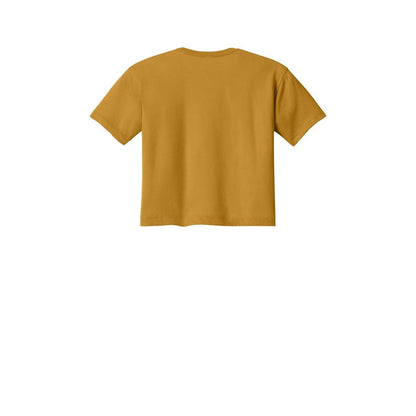 Next Level Apparel Women's Ideal Crop Top — Antique Gold (Back)
