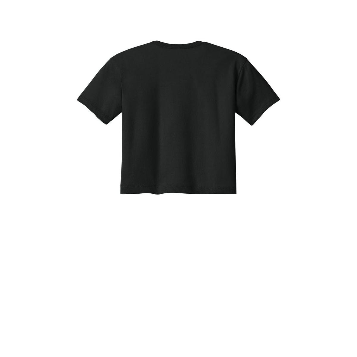 Next Level Apparel Women's Ideal Crop Top — Black (Back)