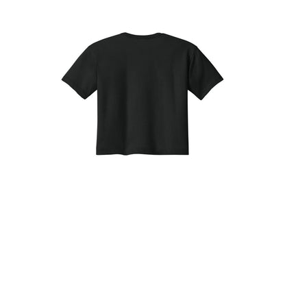 Next Level Apparel Women's Ideal Crop Top — Black (Back)