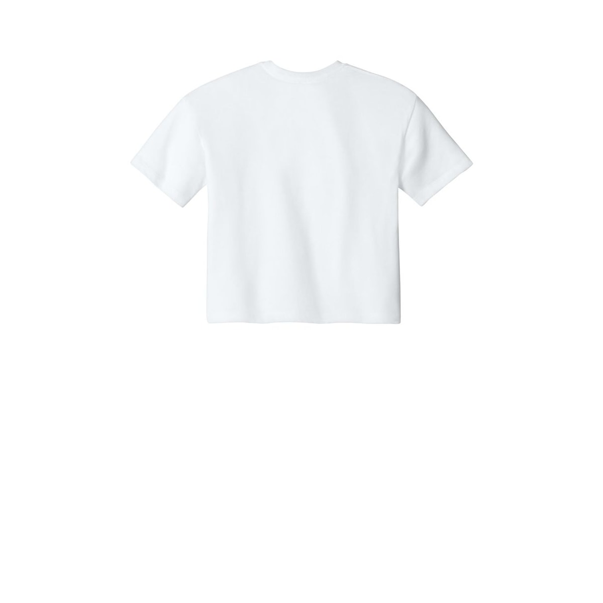 Next Level Apparel Women's Ideal Crop Top — White (Back)