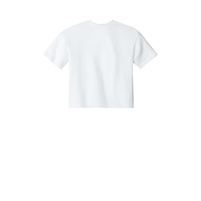 Next Level Apparel Women's Ideal Crop Top — White (Back)