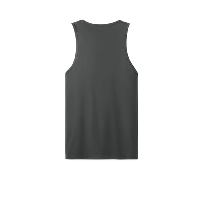 Next Level Apparel Cotton Muscle Tank — Heavy Metal (Back)