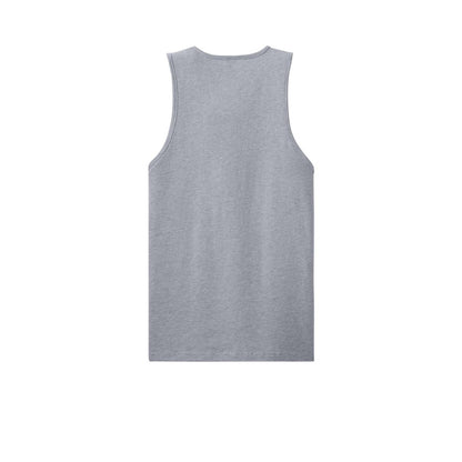 Next Level Apparel Cotton Muscle Tank — Heather Gray (Back)