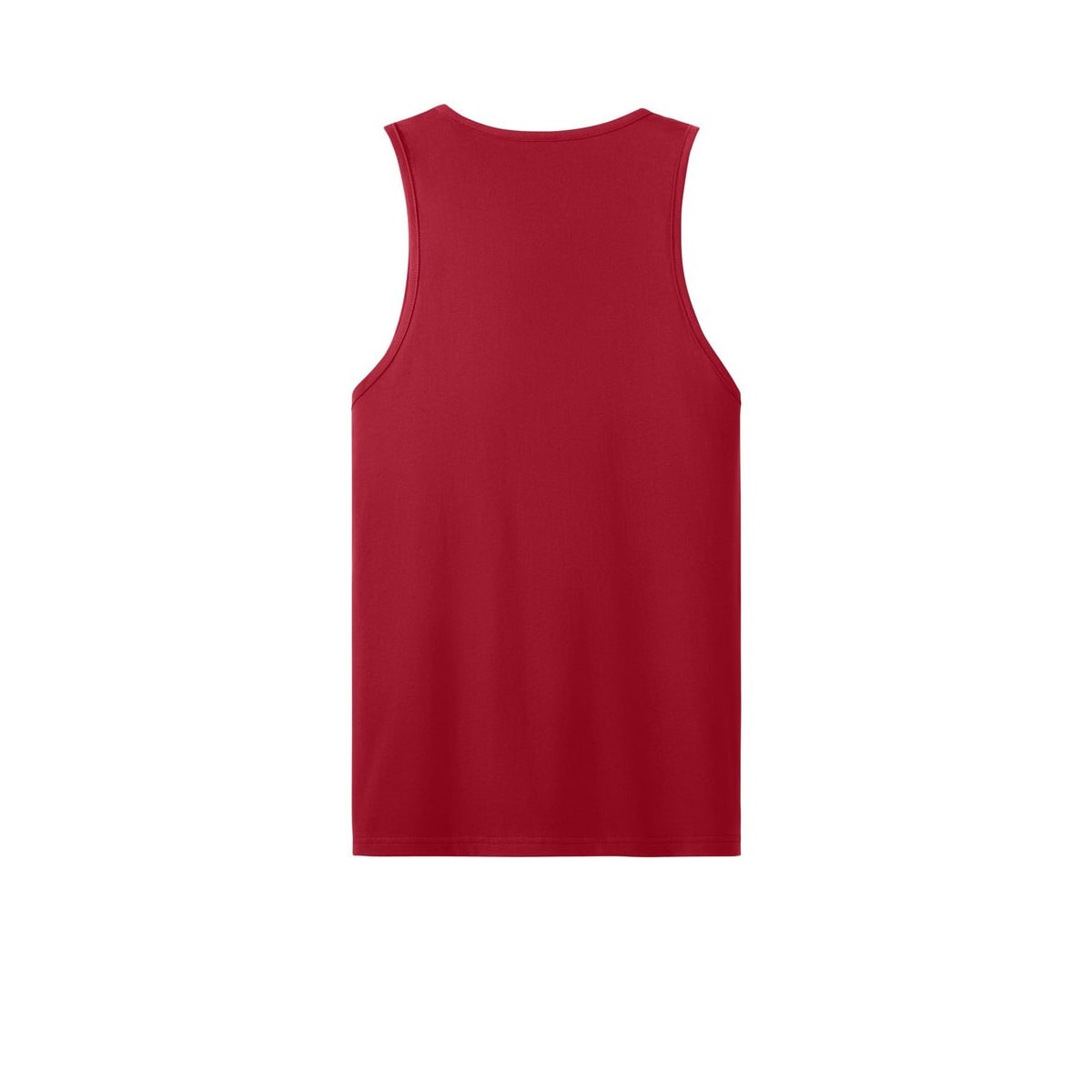Next Level Apparel Cotton Muscle Tank — Red (Back)