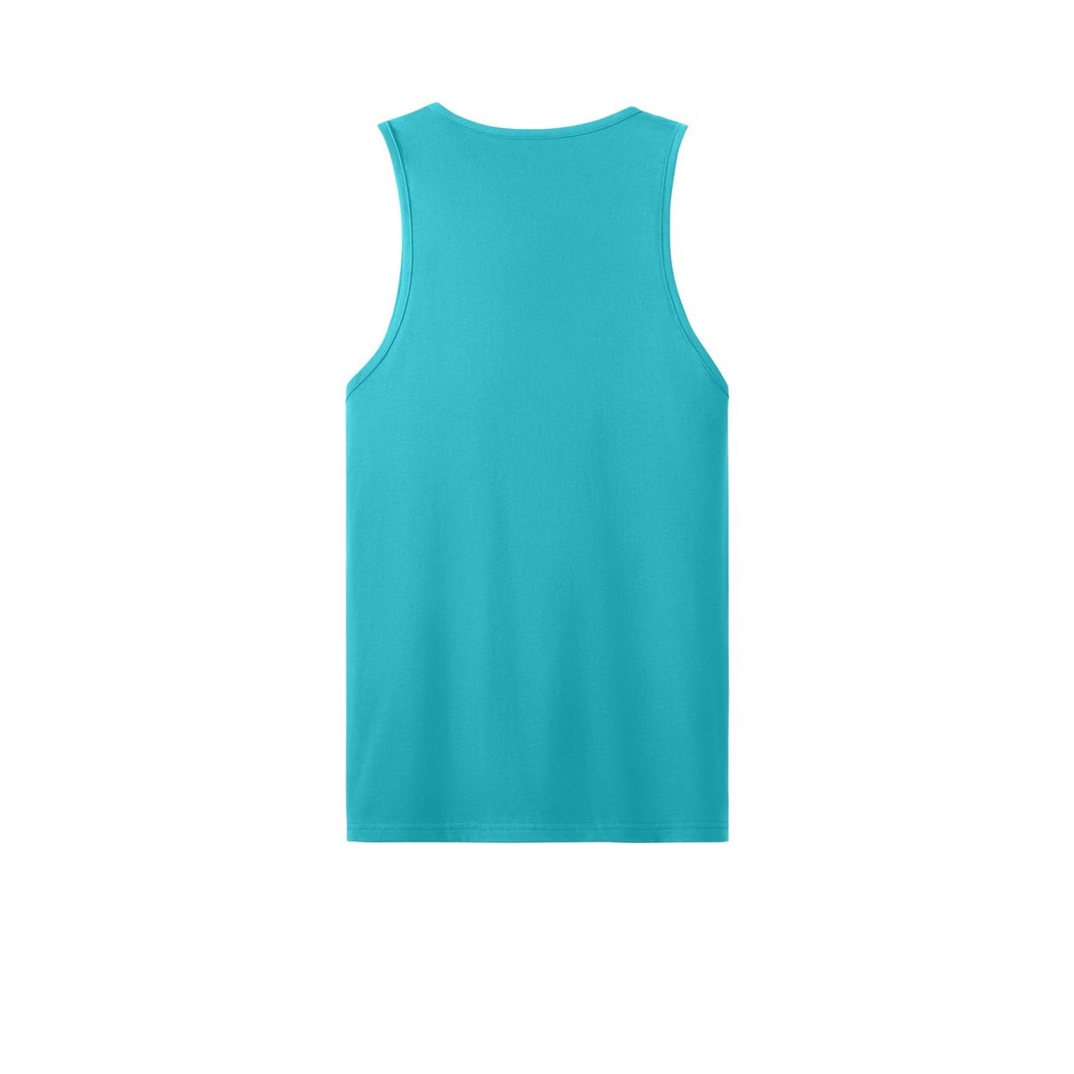 Next Level Apparel Cotton Muscle Tank — Tahiti Blue (Back)