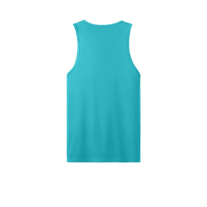 Next Level Apparel Cotton Muscle Tank — Tahiti Blue (Back)